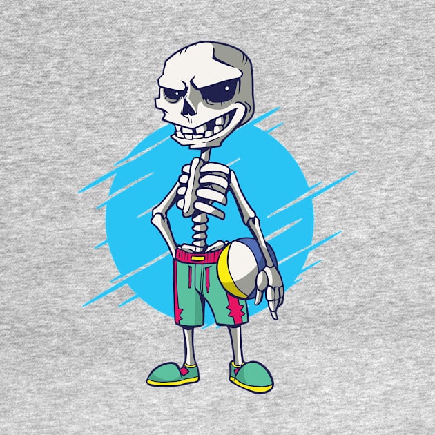 skeleton volley beach by pmeekukkuk